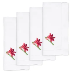 Amaryllis Dinner Napkins (4)