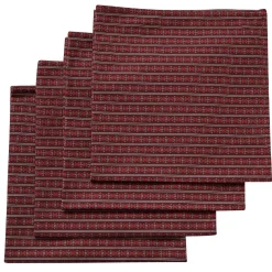 Autumn Stripe Napkins (4)