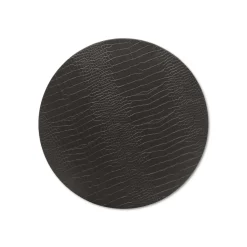 Black Circle Embossed Placemat