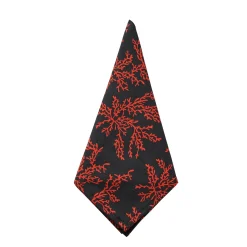 Black Coral Napkins (4)