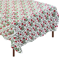 Block Print Noël Tablecloth