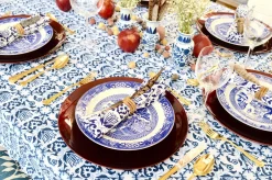Blue & White Napkins (4)