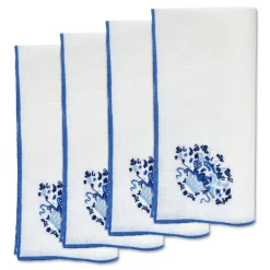 Blue Basket Dinner Napkins (4)