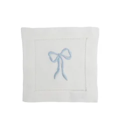 Blue Bow Cocktail Napkins (4)