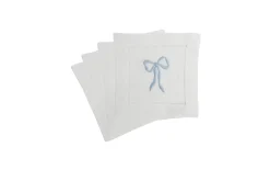 Blue Bow Cocktail Napkins (4)