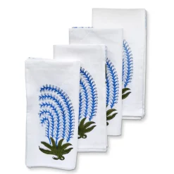 Blue Buteh Napkins (4)