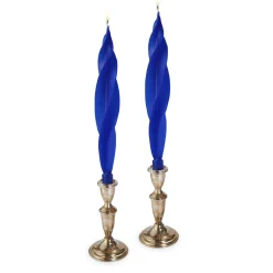 Blue Feather Candles (2)