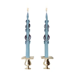 Blue Holiday Tapers (2)