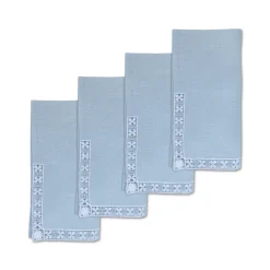Blue Lace Dinner Napkins (4)