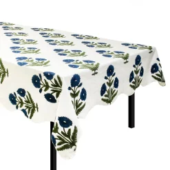 Blue Poppy Tablecloth