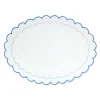 Blue Scalloped Placemat