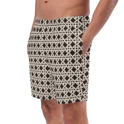 Brown Cane Swim Trunks