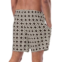 Brown Cane Swim Trunks