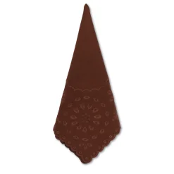 Brown Eyelet Dinner Napkins (4)