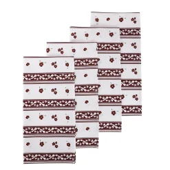 Brown Stripe Napkins (4)