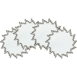 Brown Sunburst Cocktail Napkins (4)