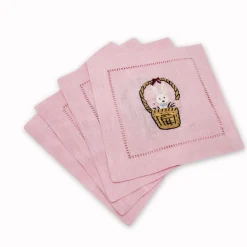 Bunny Basket Cocktail Napkins (4)