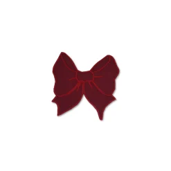 Burgundy Bow Cocktail Napkins (4)