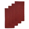 Burgundy Eyelet Dinner Napkins (4)