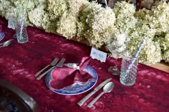 Burgundy Marble Napkins (4)