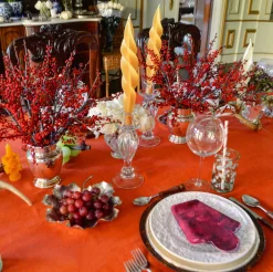 Burgundy Marble Napkins (4)