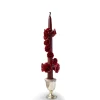 Burgundy Spiral Candle