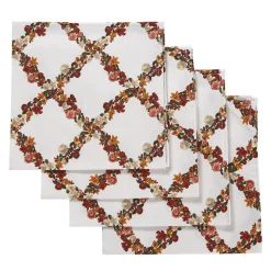 Christmas Flower Napkins (4)