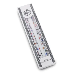 Christmas Lights Painted Tapers