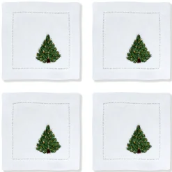Christmas Tree Cocktail Napkins (4)
