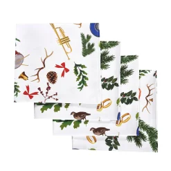 Christmas Trumpet Napkins (4)