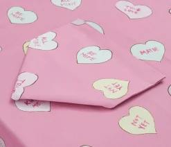 Conversation Heart Tablecloth