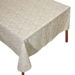 Creamy Paisley Tablecloth