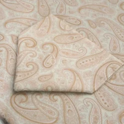 Creamy Paisley Tablecloth
