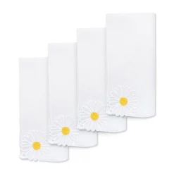 Daisy Linen Dinner Napkins (4)