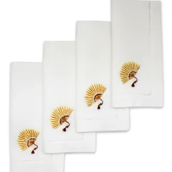Fan Dinner Napkins (4)