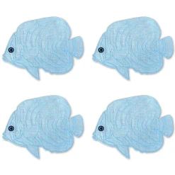 Flat Fish Cocktail Napkins (4)