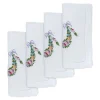 Flower Garland Dinner Napkins (4)