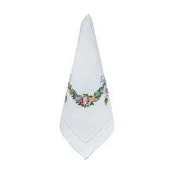 Flower Garland Dinner Napkins (4)