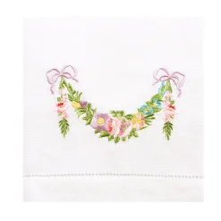 Flower Garland Hand Towels (4)
