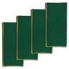 Gold & Green Dinner Napkins (4)