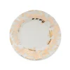Gold Leaves Salad Plate