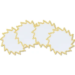 Gold Sunburst Cocktail Napkins (4)