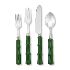 Green "Bamboo" Flatware