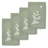 Green Chinoiserie Cocktail Napkins (4)