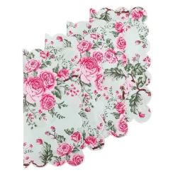 Green Chintz Napkins (4)