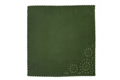 Green Eyelet Dinner Napkins (4)