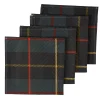 Green Plaid Napkins (4)