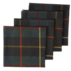 Green Plaid Napkins (4)