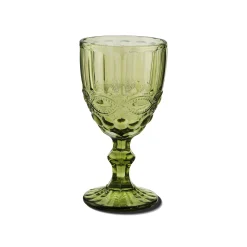 Green Tulip Stem Glasses (4)