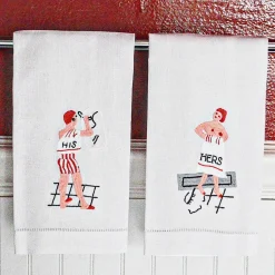 His & Hers Hand Towels (4)